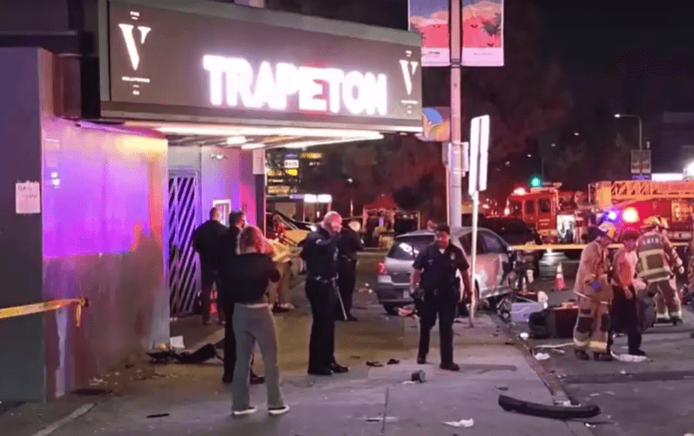 \u200bWreckage from the scene as emergency services descend onto the area