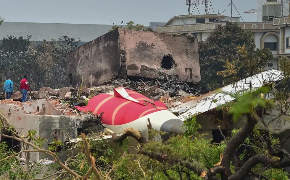 \u200bWreckage of the plane following the crash