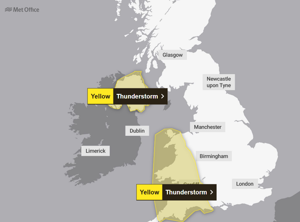 \u200bYellow weather warnings have been issued across the country