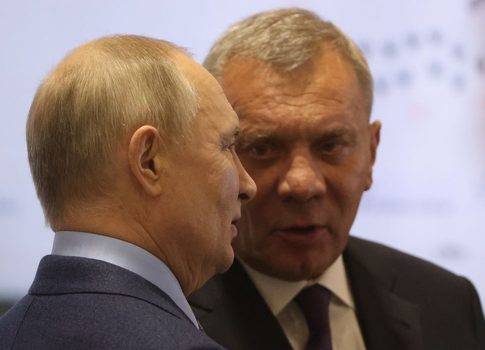 \u200bYuri Borisov with Vladimir Putin