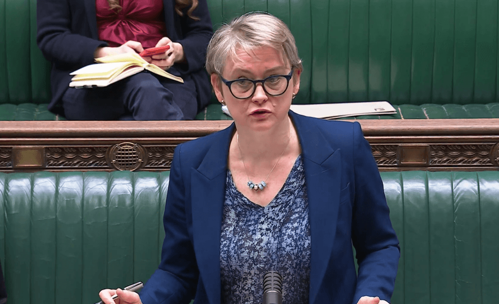 \u200bYvette Cooper speaking in the Commons