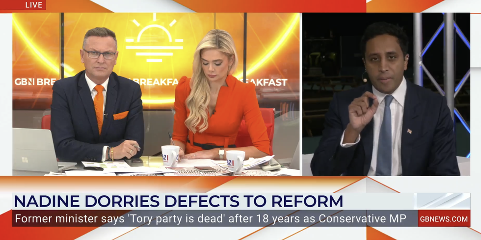 \u200bZia Yusuf appeared on GB News this morning to talk about the defection of Dorries