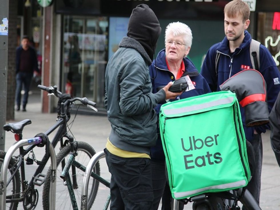 Uber Eats bike