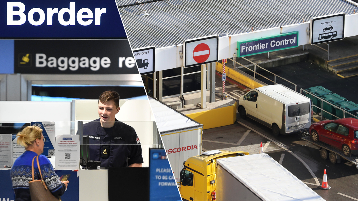 UK Border/Port of Dover in Kent