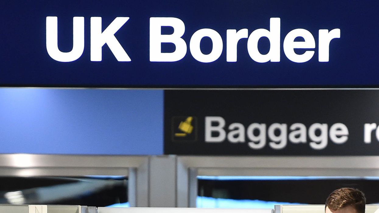 UK border sign