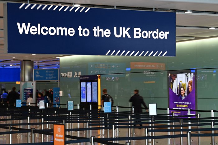 UK Border sign
