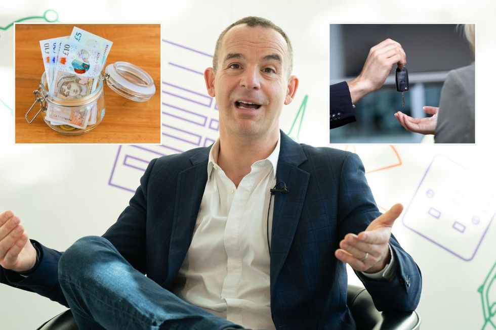 UK cash, car keys and Martin Lewis