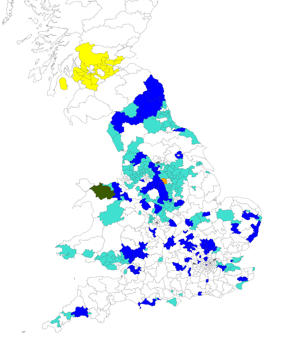 UK election map
