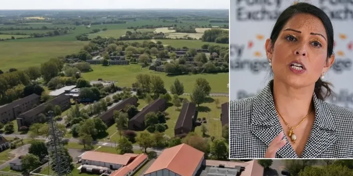 NextImg:Patel BLASTS Home Office for 'failed' asylum project as 70 migrants moved from ex-RAF base