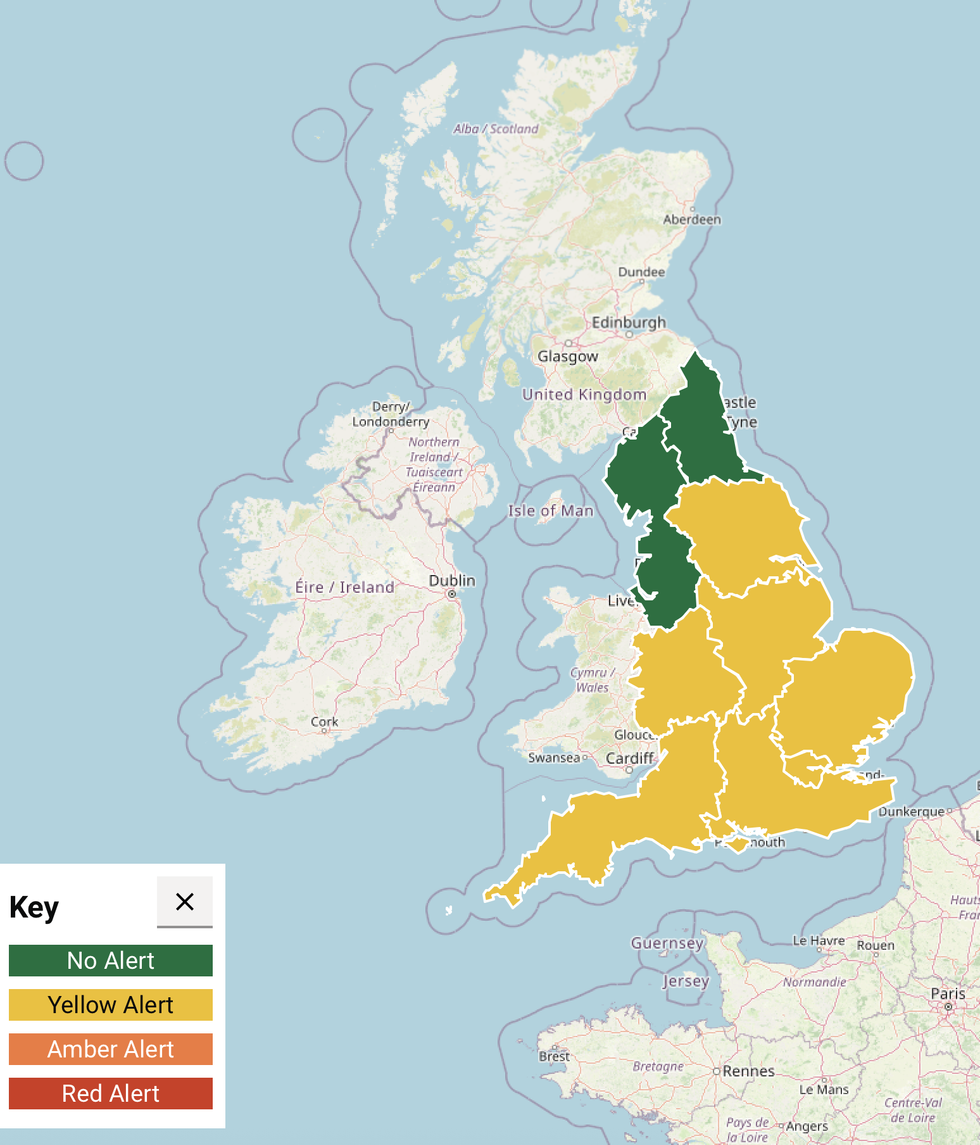 UK Health Security Agency heat health alert