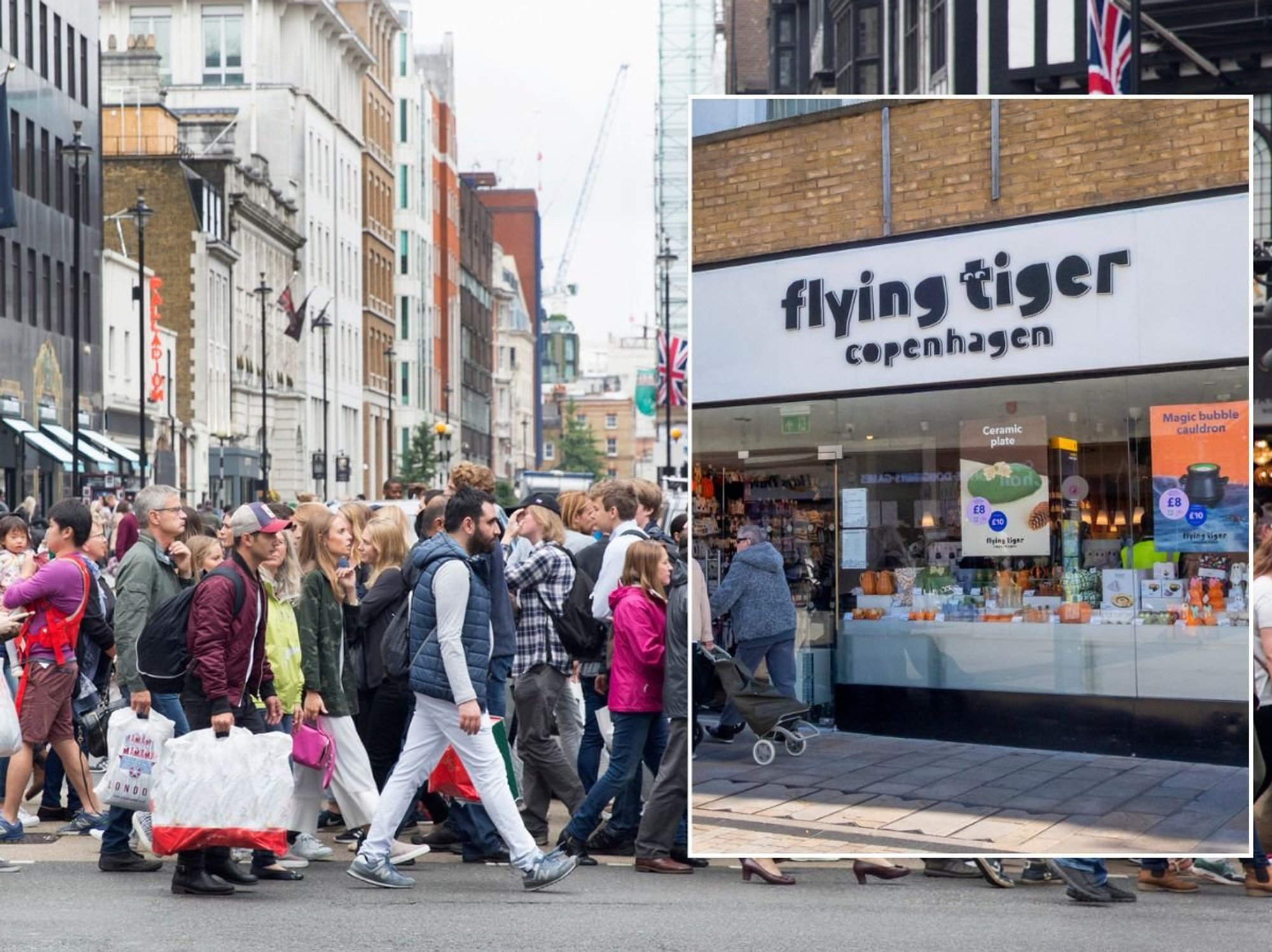 UK high street and Flying Tiger Copenhagen