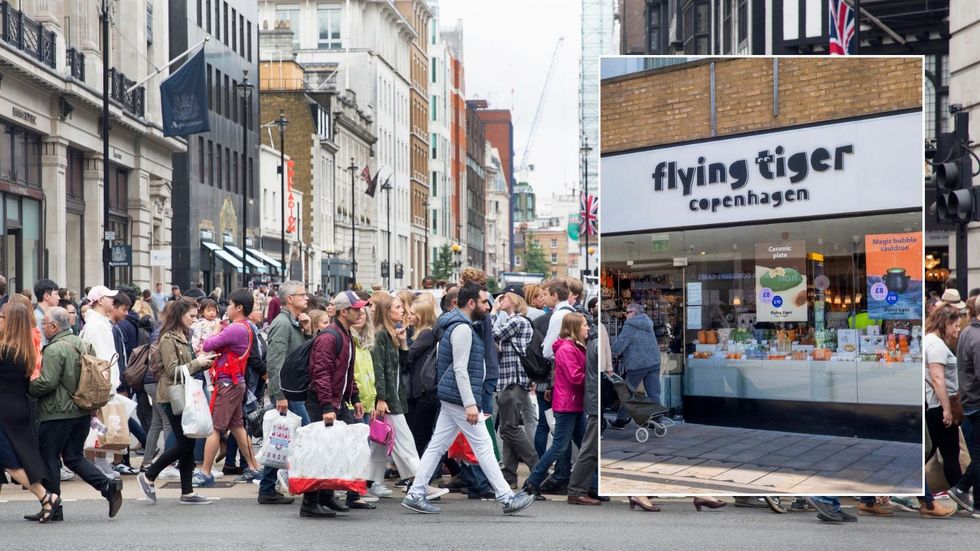 UK high street and Flying Tiger Copenhagen