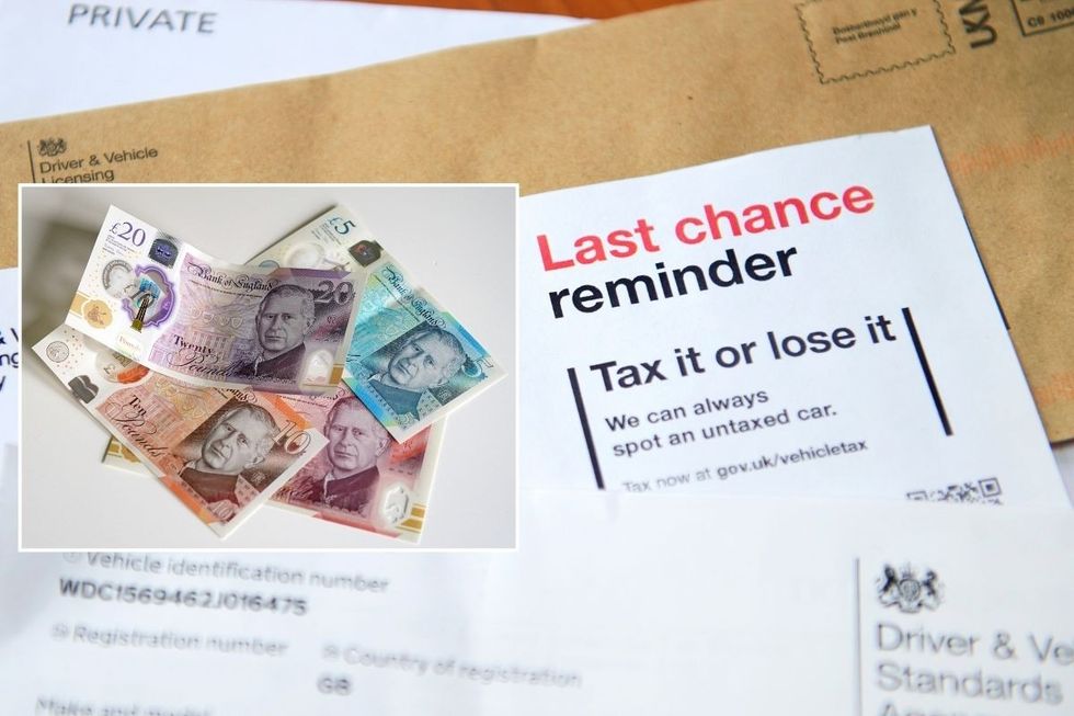 UK money and a car tax warning