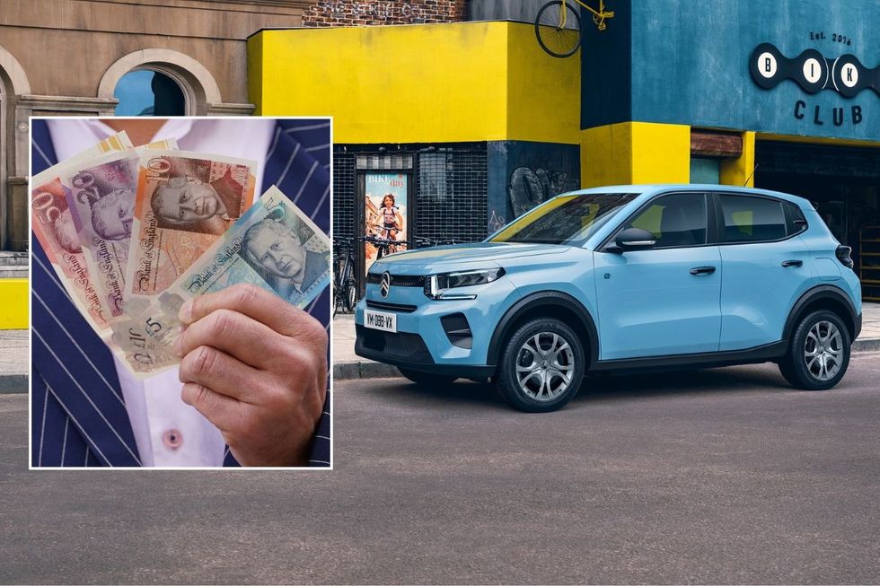 UK money and a Citroen e-C3