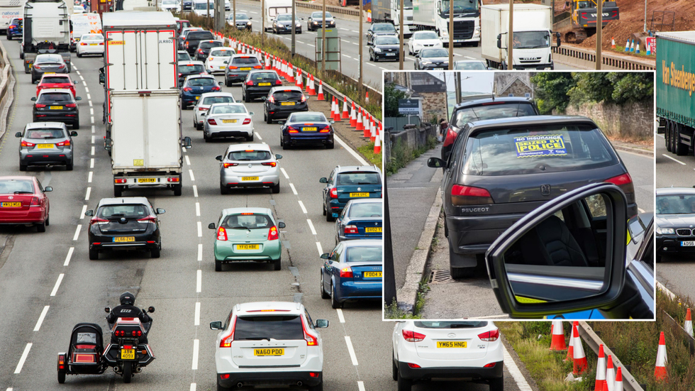 UK motorway and uninsured vehicle seized by police