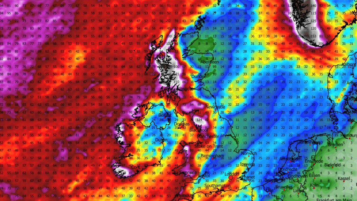 UK rainfall December 14