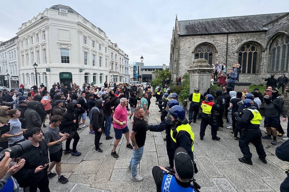 UK riots: Plymouth