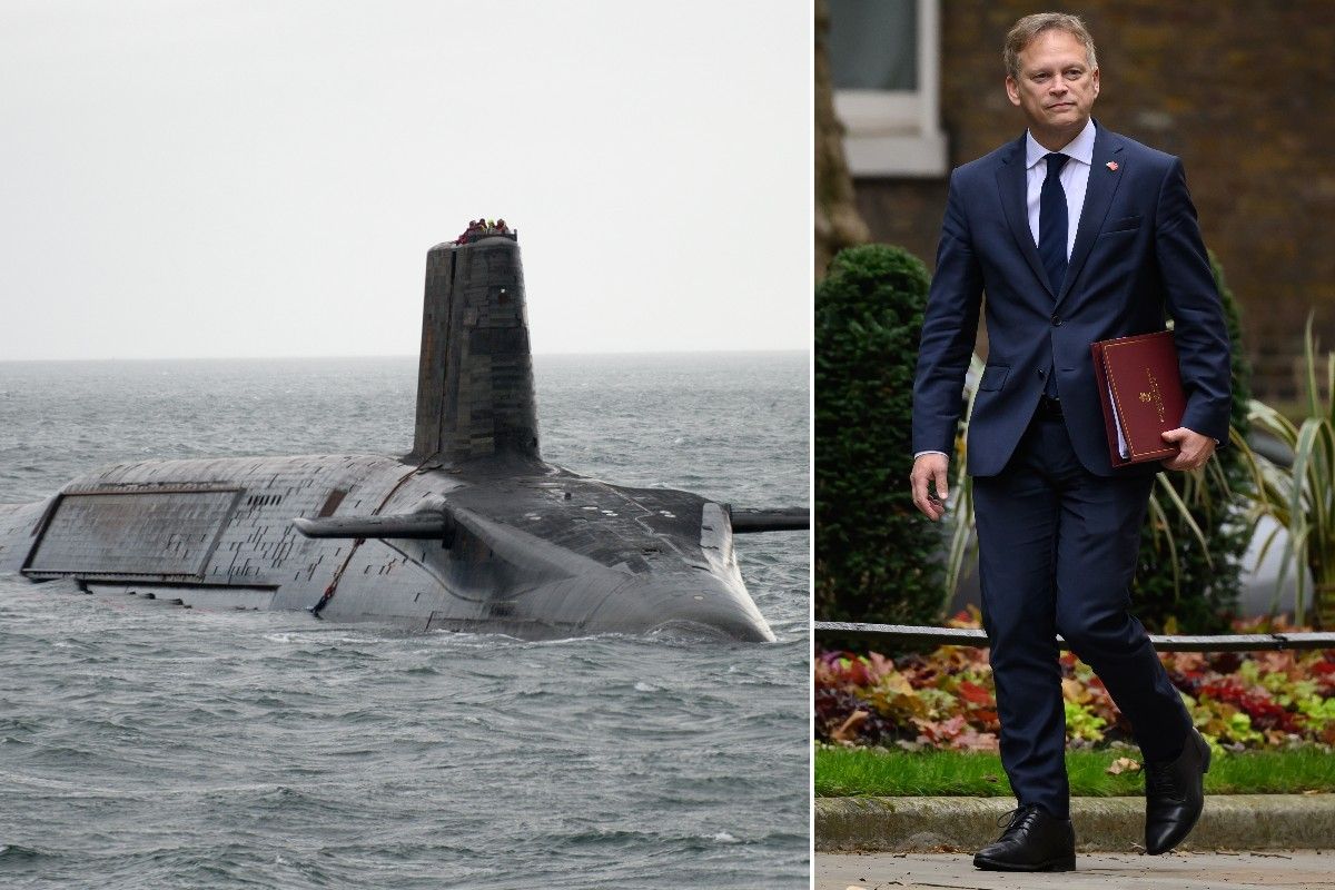 UK submarine and Grant Shapps