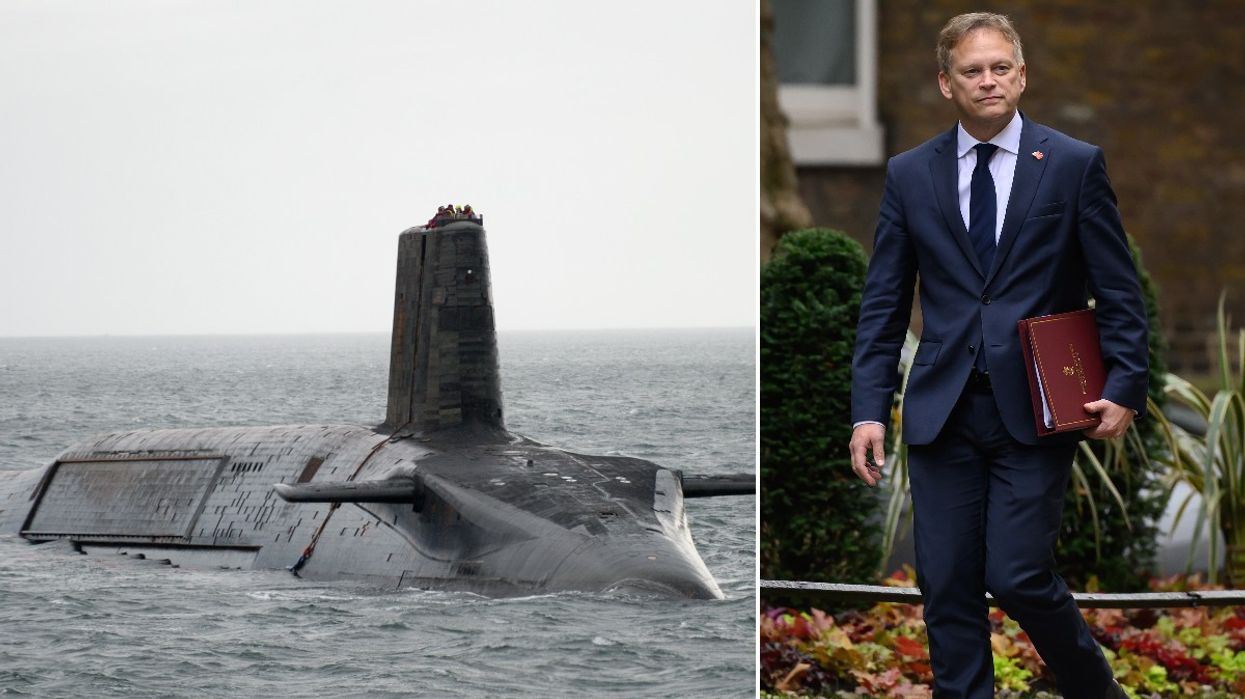 UK submarine and Grant Shapps