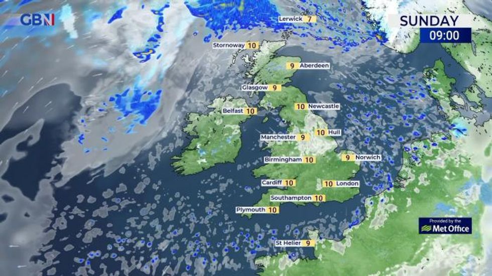 UK weather: Fine for many Sunday, turning unsettled and milder from northwest