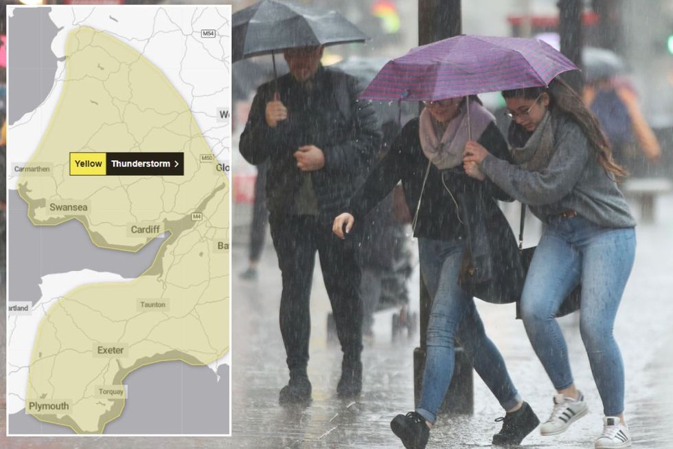 UK weather: Brits brace for 'flooding' as thunderstorm brings 'heavy' rain warning