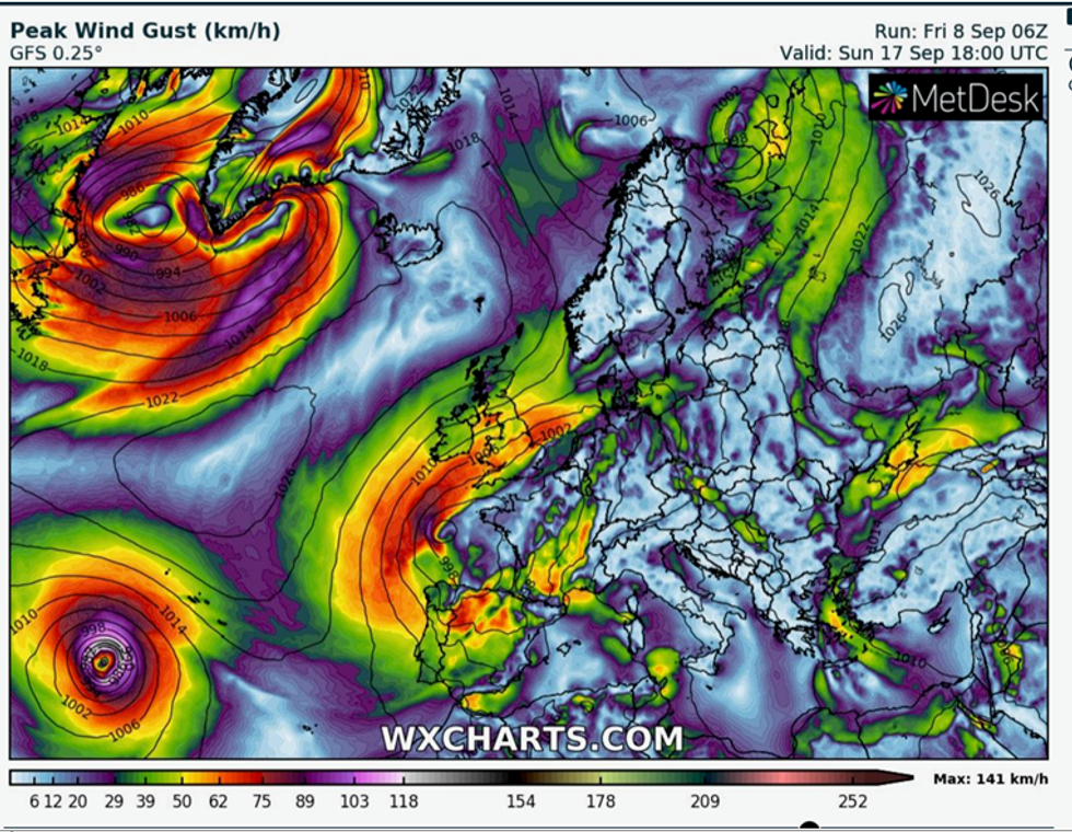UK weather forecast storms