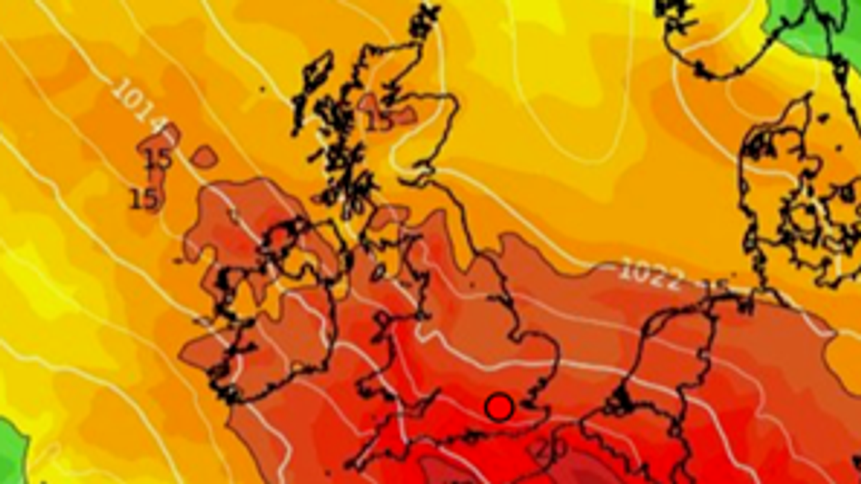 UK weather map hot heatwave forecast latest September 2023