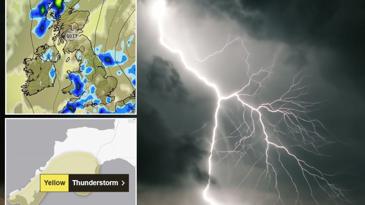 UK weather: Met Office issues another yellow thunderstorm warning as southwest England at risk of flooding