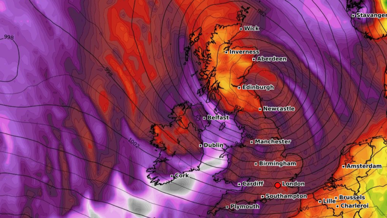 UK Weather warning cyclone