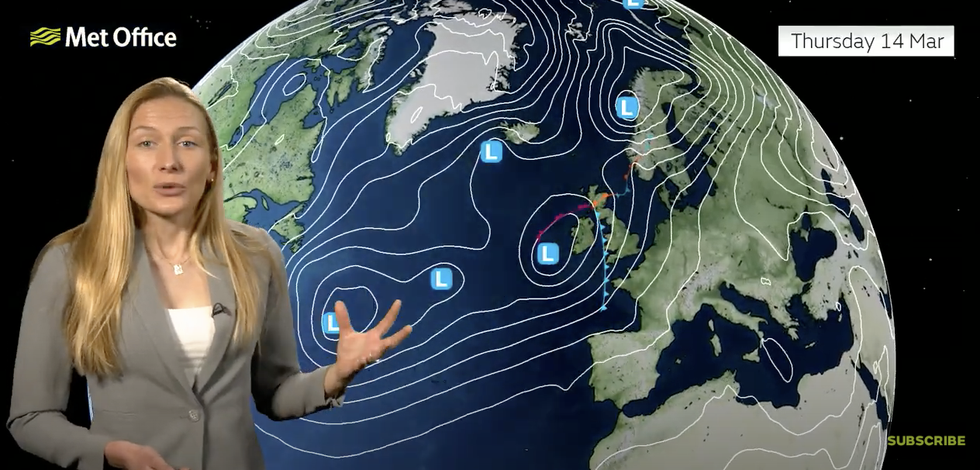 UK weather warning heavy rain