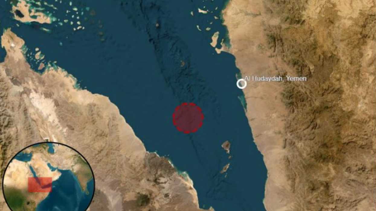 UKMTO map shows location where ship was attacked near Yemen