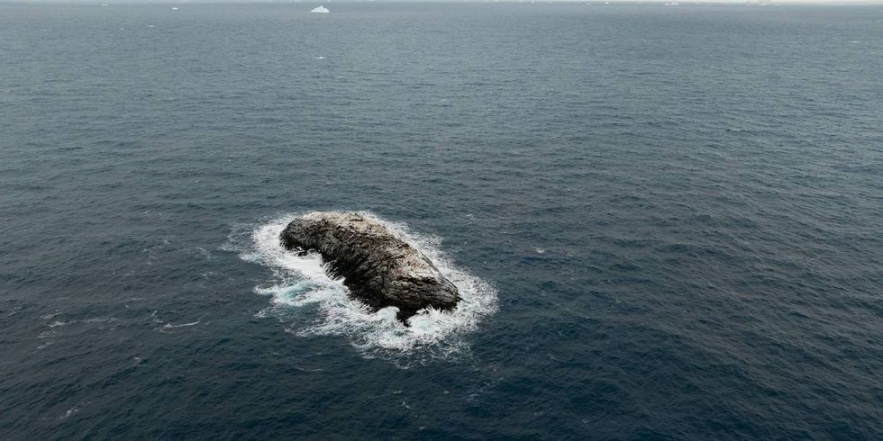 Uknown island on Antarctica's Weddell Sea