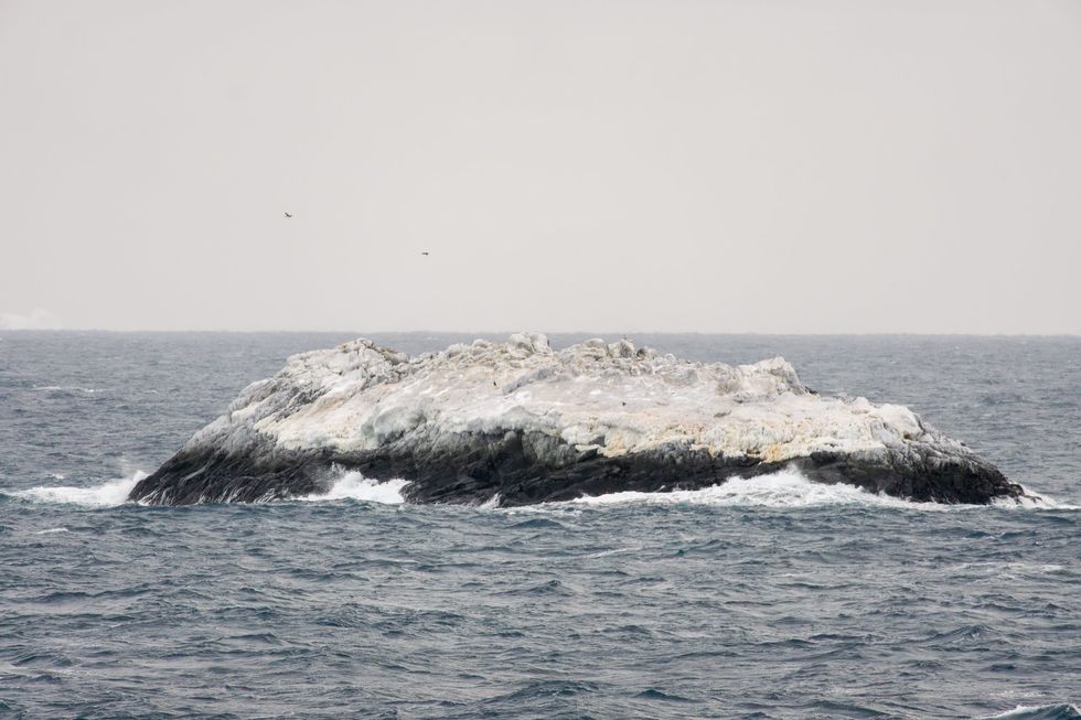 Uknown island on Antarctica's Weddell Sea