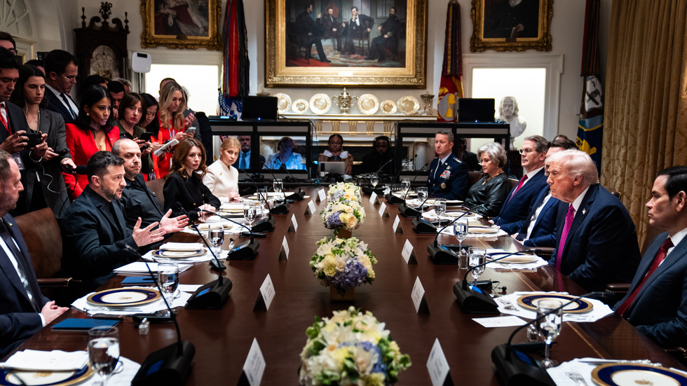 Ukraine and US meeting in the White House