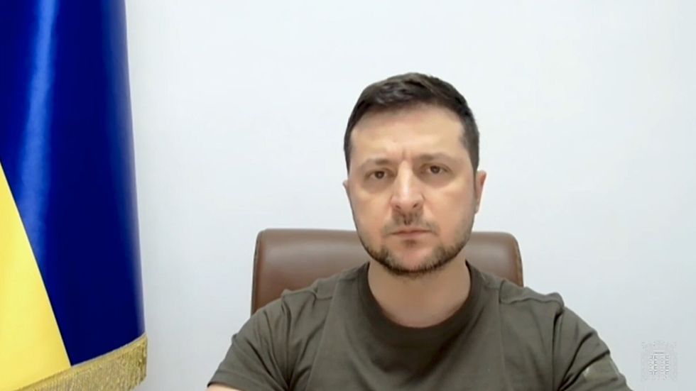 Ukrainian President Volodymyr Zelensky addresses MPs in the House of Commons via videolink on the latest situation in Ukraine.