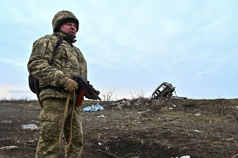 Ukrainian soldier