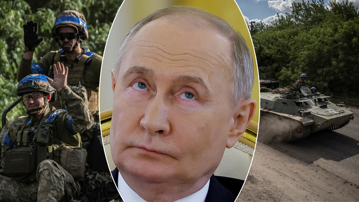 Ukrainian troops/Putin