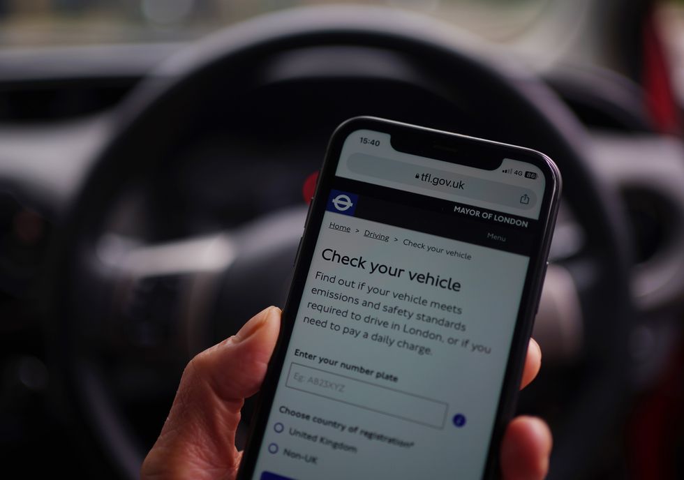 Ulez details on TFL website