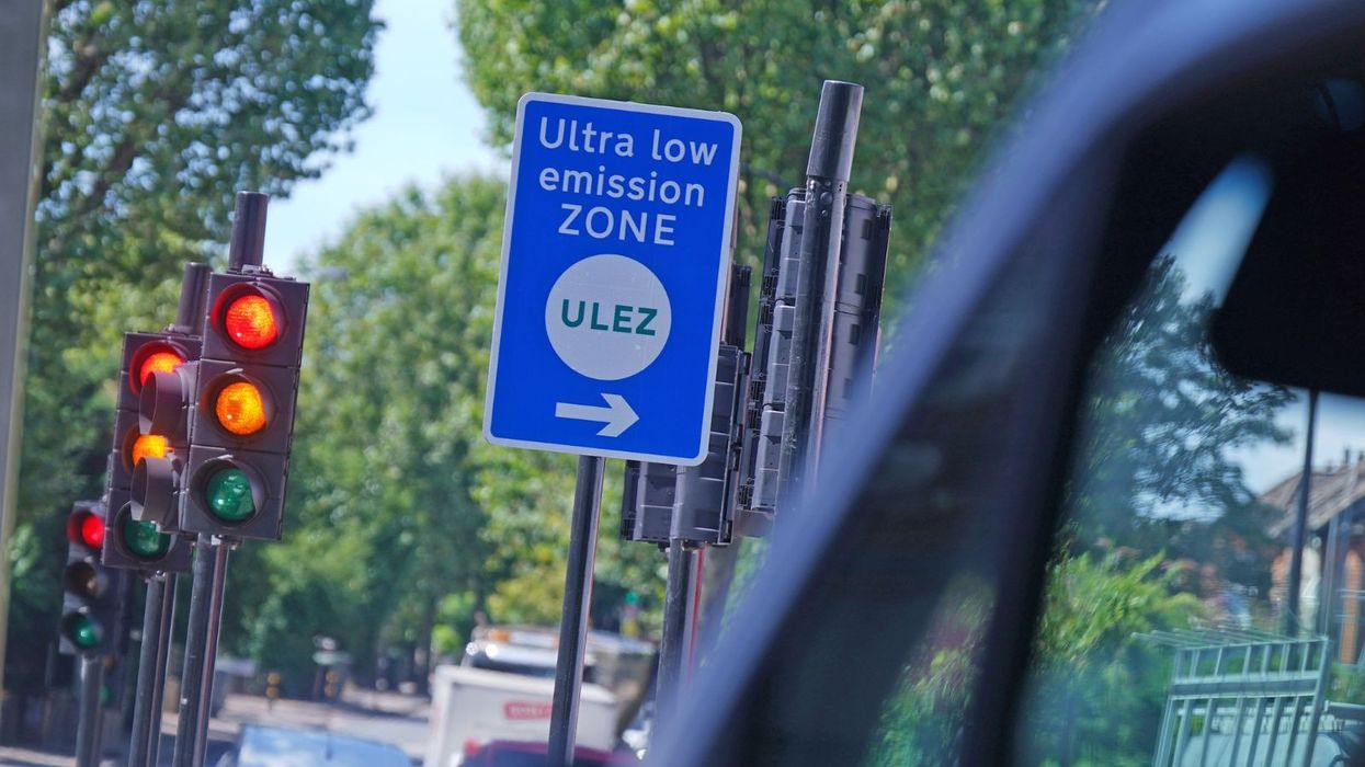 Ulez sign in London