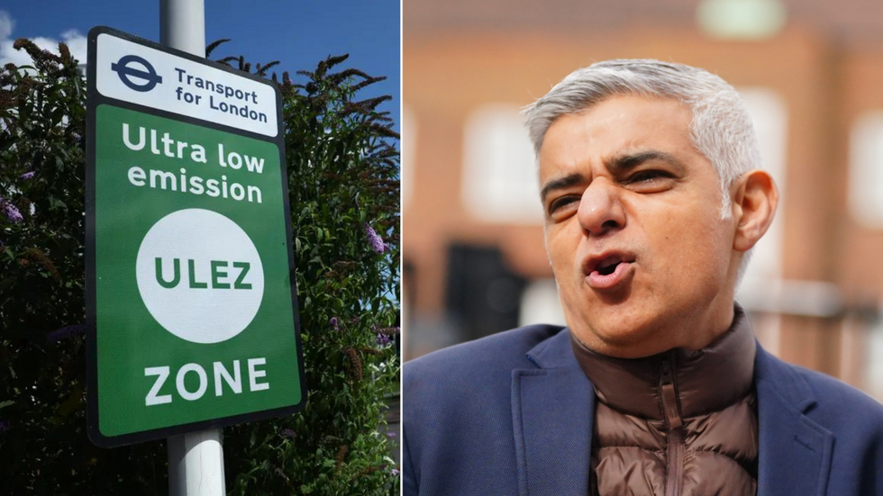 Ulez sign/Sadiq Khan