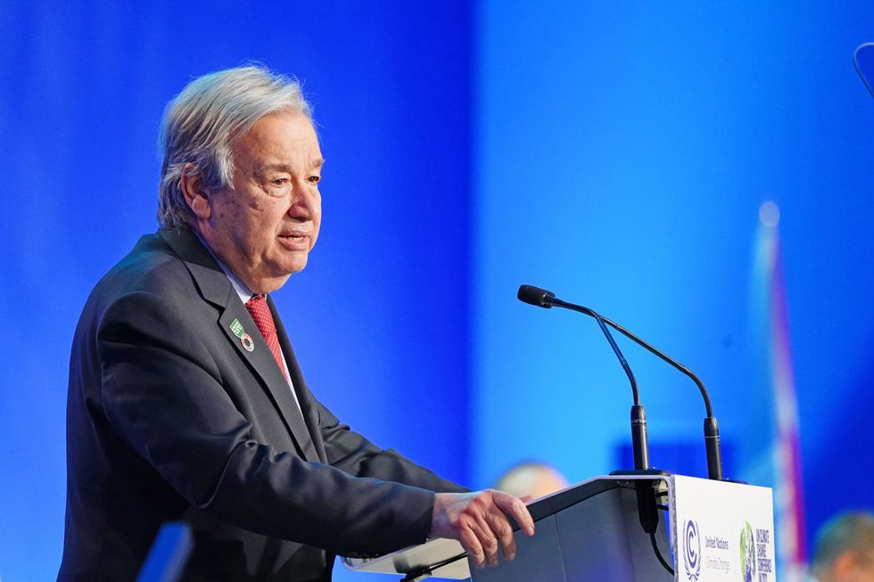 UN Secretary General Antonio Guterres