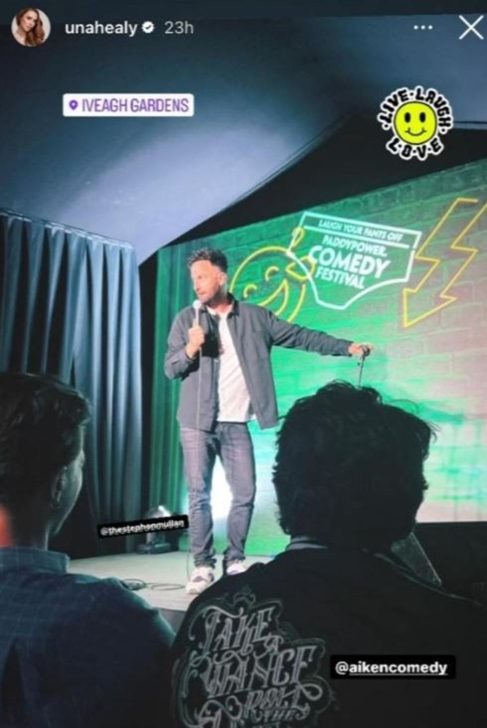 Una Healy shared a snap of Mullan