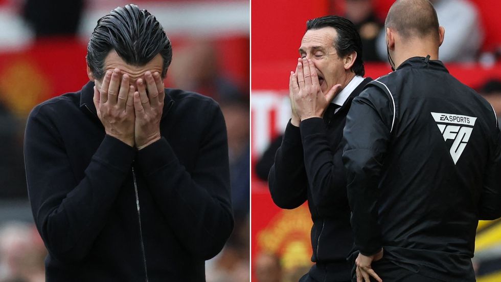 Unai Emery Aston Villa Manchester United