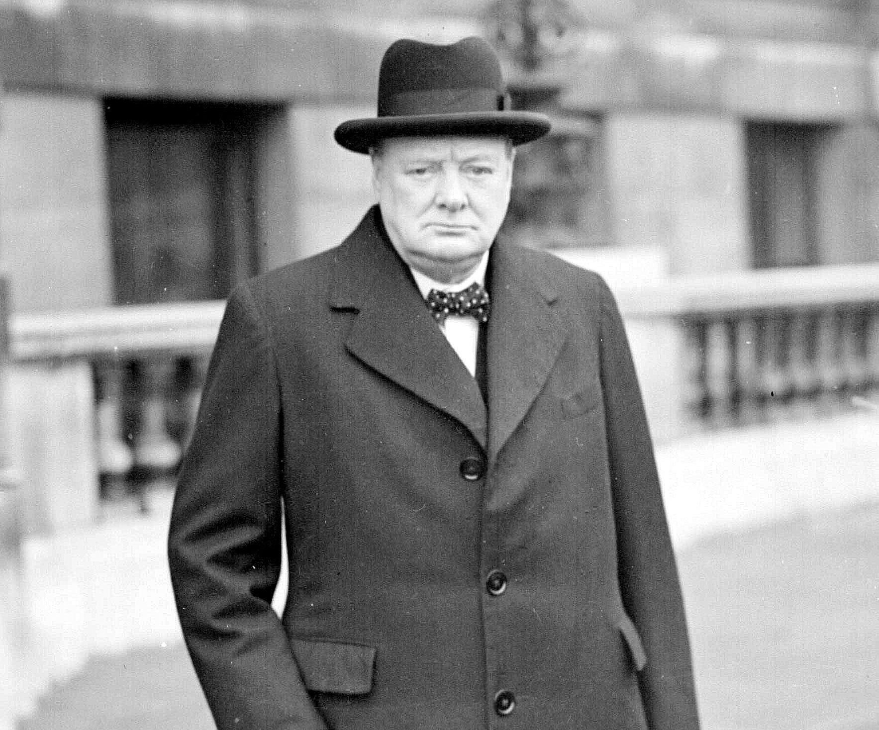 Undated file photo of former Prime Minister Winston Churchill on his way to a War Council meeting. The announcement of the next Conservative leader, and new Prime Minister, is scheduled for early afternoon at an event in central London. Issue date: Monday September 5, 2022.