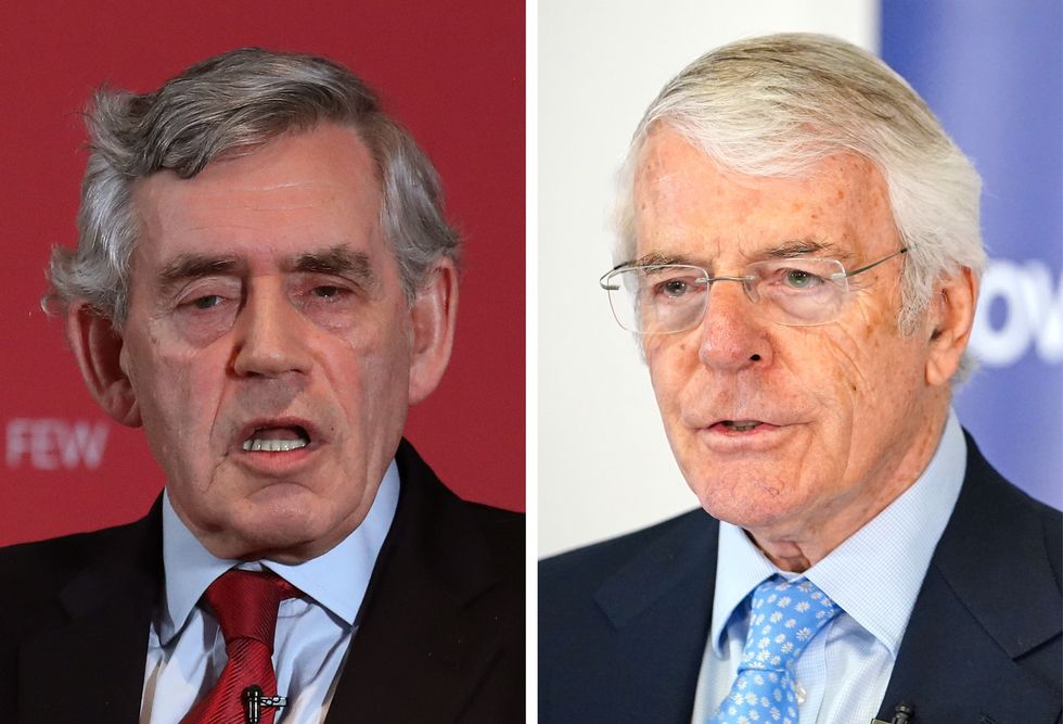 Undated file photos of Gordon Brown (left) and and Sir John Major who are among those calling for the creation of a new international tribunal to investigate Vladimir Putin and his underlings for their attacks in Ukraine. Issue date: Saturday March 19, 2022.
