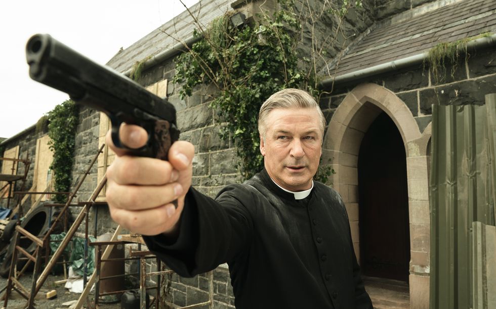 Undated film still handout from Pixie. Pictured: Alec Baldwin as Father Hector McGrath. PA Feature SHOWBIZ Download Reviews. Picture credit should read: PA Photo/Paramount Pictures/Aidan Monaghan. All Rights Reserved. All Rights Reserved. WARNING: This picture must only be used to accompany PA Feature SHOWBIZ Download Reviews.
