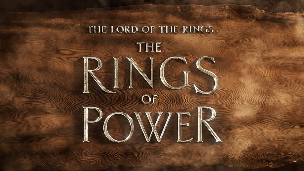 Undated handout image issued by Amazon Studios of the title screen of The Lord Of The Rings: The Rings Of Power which will premiere on Amazon Prime on September 2. Issue date: Wednesday January 19, 2022.
