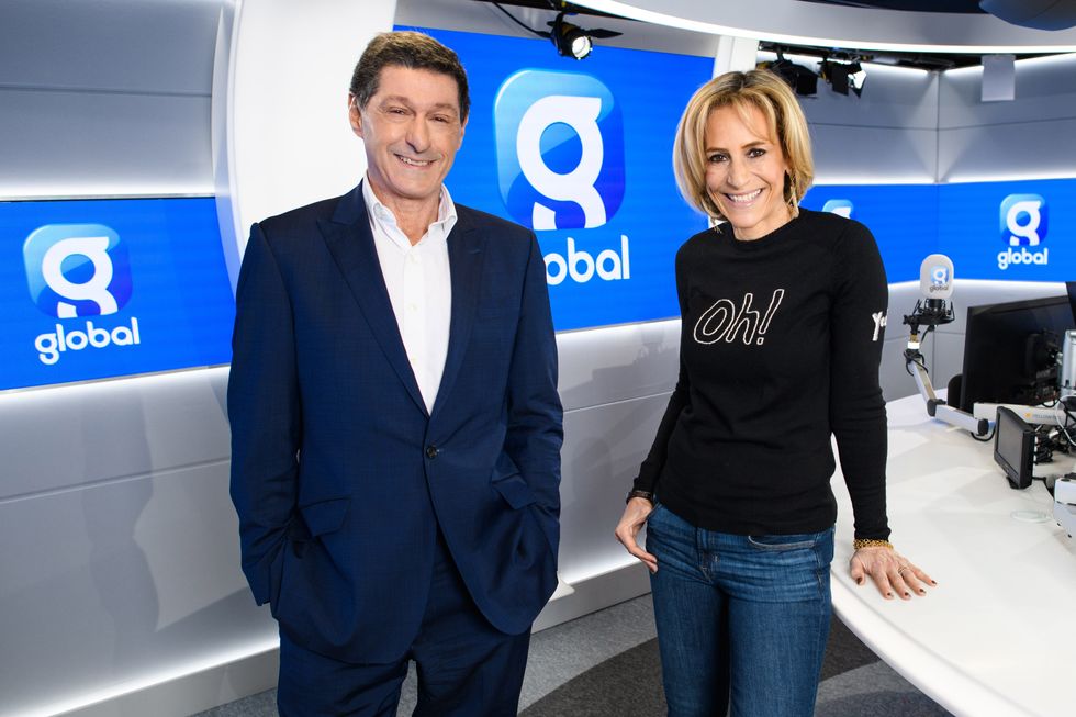 Undated handout photo issued by Global of Jon Sopel and Emily Maitlis who have announced they are leaving the BBC to join media group Global. The pair will front a new podcast for Global Player, host a radio show together on LBC and provide commentary and analysis for the station's website. Issue date: Tuesday February 22, 2022.