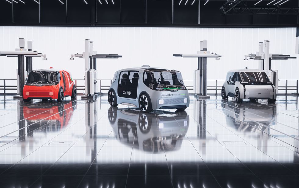 Undated handout photo issued by Jaguar Land Rover (JLR) of their new self-driving electric vehicle, called the Project Vector concept.