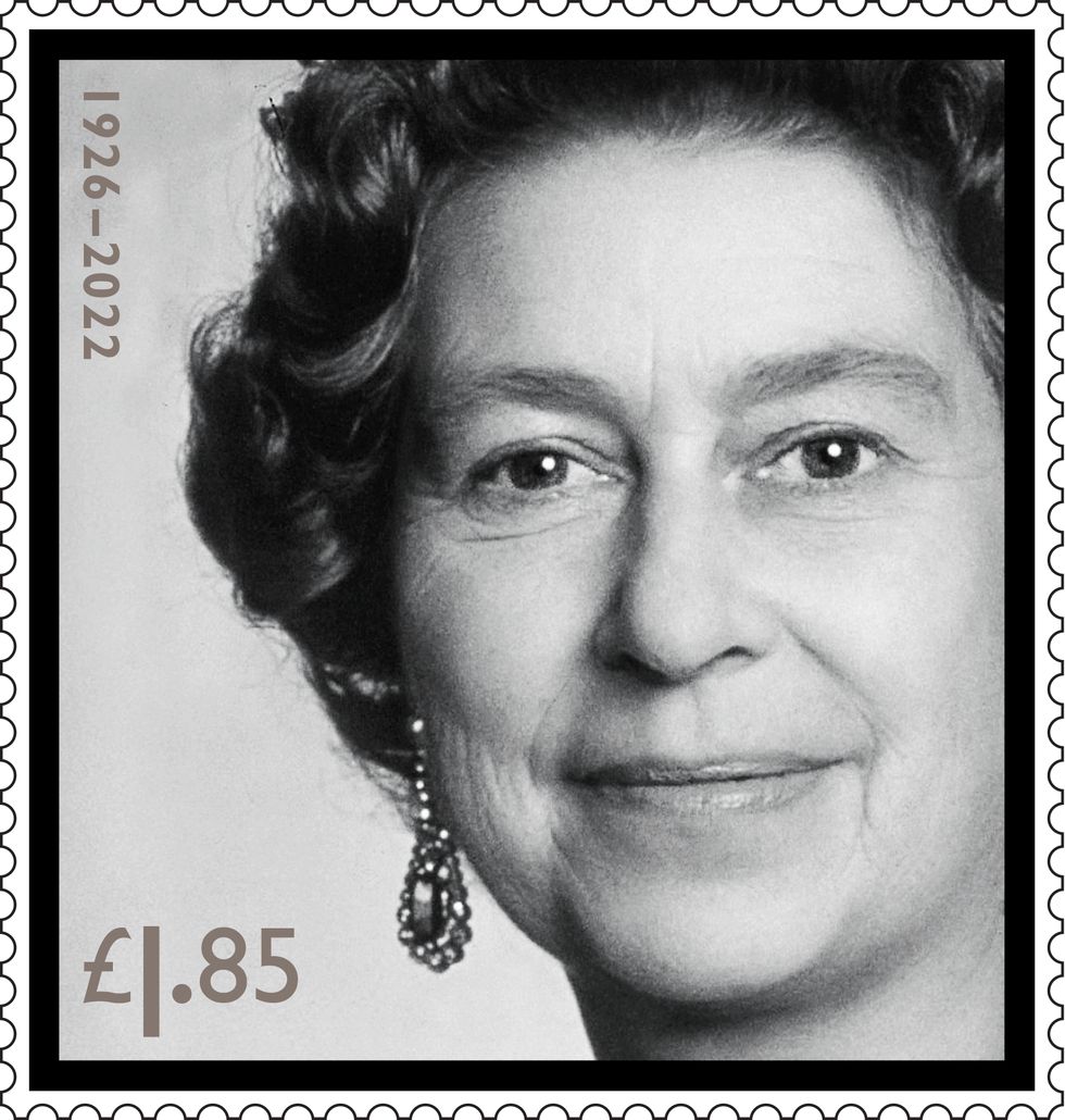 Undated handout photo issued by Royal Mail of their stamp of Queen Elizabeth II, taken from a photo by Yousuf Karsh in 1984, part of a set of four issued in memory of the late monarch. Issue date: Tuesday September 27, 2022.